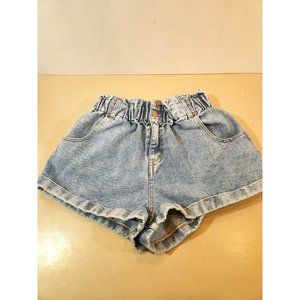 Toast Jeans Denim Shorts Womens M Hot Pants Short Retro Blue Stretch Waist